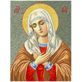 Дева Мария Умиление Канва с нанесенным рисунком для вышивания бисером Солес ДМЗ-СХ