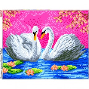 Лебеди Схема для вышивки бисером Biser-Art 232ба