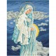 Богомладенца в утробе Девы Марии Канва с нанесенным рисунком для вышивания бисером БС Солес БУДМ-СХ