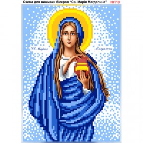 Св. Мария Магдалина Схема для вышивки бисером Biser-Art 119ба