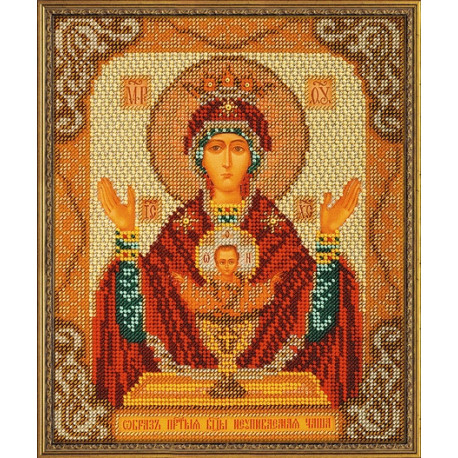 Набор для вышивания бисером Кроше В-165 Богородица Неупиваемая