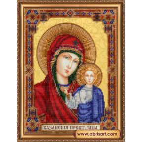 Набор для вышивания бисером Абрис Арт АВ-294 Домашний иконостас Богородица
