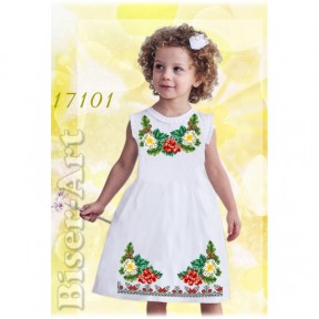 Платье детское без рукавов (лён) Заготовка для вышивки бисером или нитками Biser-Art 17101ба-л