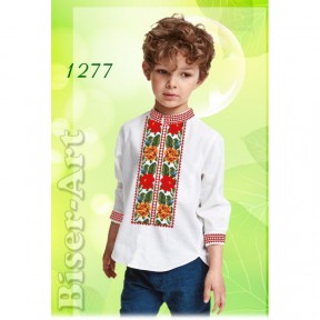 Сорочка для мальчиков (габардин) Заготовка для вышивки бисером или нитками Biser-Art 1277ба-г