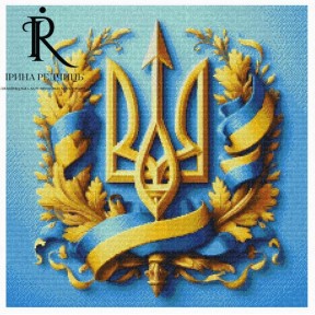 Схема для вишивання хрестиком Ірина Бєлова Герб на блакитному СХ-184БЛ