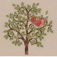 Набор для вышивания Bucilla 45822 Red Bird on Tree фото