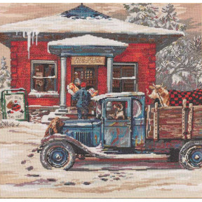 Набор для вышивания  Bucilla 45964 Rural Post Office at Christmas