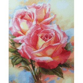 Розовые розы Набор для вышивания крестиком Classic Design 8359