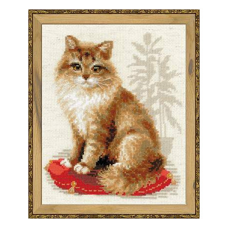 Набір для вишивки хрестиком Ріоліс 1 525 Кішка домашня фото