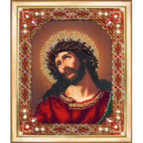 Набір для вишивки бісером Чарівна Мить Б-1165 Ікона Господа Ісуса Христа Спаситель в терновому вінці