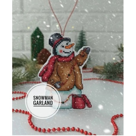 Набор для изготовления игрушки Snowman Garland Уютные крестики B004зх