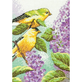 Набір для вишивки хрестиком Dimensions 70-65153 Goldfinch and Lilacs