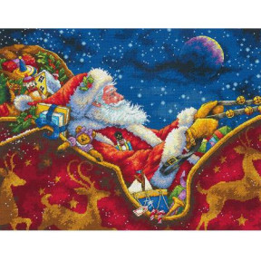 Набір для вишивання хрестом Dimensions 70-08934 Santa&#39;s Midnight Ride