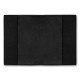 Обкладинка на паспорт чорна Заготовка для вишивки зі штучної шкіри Wonderland Сrafts FLBE(BB)-030