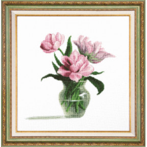 Набор для вышивки Чарівна Мить М-200 Розовые тюльпаны фото