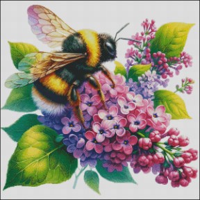Пчелка Электронная схема для вышивания крестиком Инна Холодная КМ-005ИХ