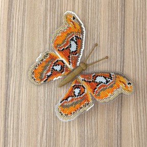Atlas moth (Attacus atlas). Метелик Набір для вишивання хрестиком ArtInspirate BUT-33