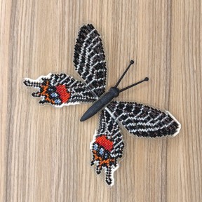 Bhutanitis lidderdalii. Бабочка Набор для вышивания крестом ArtInspirate BUT-42