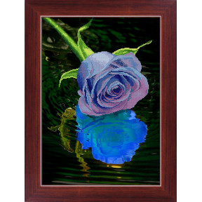 Набір для малювання камінням 5D-033 Lasko Блакитна троянда фото