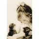 "Дівчина та кошенята" Girl & Kittens Набір для вишивання хрестиком Vervaco PN-0155013