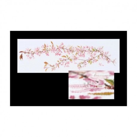 Japanese Blossom Aida Набор для вышивки крестом Thea Gouverneur gouverneur_481A