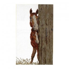 Horse and foal Linen Набір для вишивання хрестиком Thea Gouverneur gouverneur_511