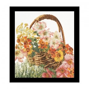 Flower Basket Aida Набор для вышивки крестом Thea Gouverneur gouverneur_3064A