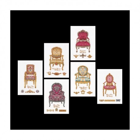 Six Chairs Linen Набір для вишивання хрестиком Thea Gouverneur gouverneur_3068
