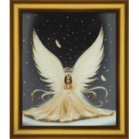 "Рождественский ангел" Набор картина стразами Чарівна Мить КС-140