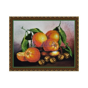 Набор для вышивания Картины Бисером Р-217 Натюрморт с апельсинами
