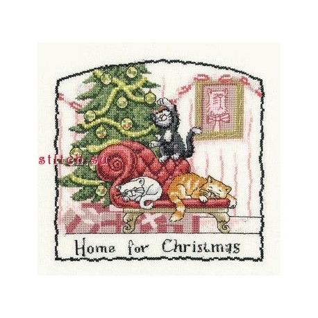Дом для Рождества Схема для вышивания крестом Heritage Crafts HC962