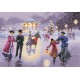 Набор для вышивания крестом Heritage Crafts Christmas Skaters H1418