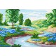 Река, текущая за горизонтом Набор для вышивания по канве с рисунком Quick Tapestry TS-02
