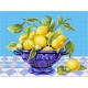 Лимони у вазі Набір для вишивання по канві з малюнком Quick Tapestry TL-06