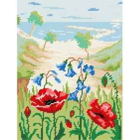 Маки Набор для вышивания по канве с рисунком Quick Tapestry TL-13