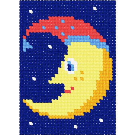 Луна Набор для вышивания с пряжей Bambini X-6137