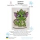 Дракон. Игрушка на подставке или с подвесом Набор для вышивания крестом Zayka Stitch 036ZS