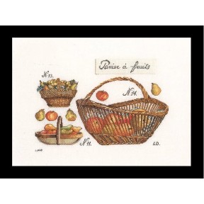 Apple Basket Linen Набор для вышивки крестом Thea Gouverneur gouverneur_2099