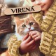 Девочка с котом Схема для вышивания бисером Virena А4Н_603