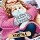 Девочка с котом. Зима Схема для вышивания бисером Virena А4Н_606