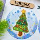 Змея и ёлочка Заготовка для создания новогодних игрушек Virena А5Н_358