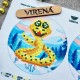 Змея и колокольчики Заготовка для создания новогодних игрушек Virena А5Н_361