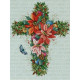 Набор для вышивания Janlynn 023-0558 Winter Floral Cross фото