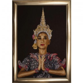 Thai Lady Black Aida Набор для вышивки крестом Thea Gouverneur gouverneur_599.05