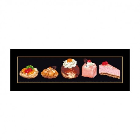 Cake Assortment Black Aida Набор для вышивки крестом Thea Gouverneur gouverneur_3050.05