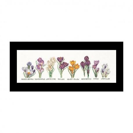 Crocus Panel Linen Набор для вышивки крестом Thea Gouverneur gouverneur_3074