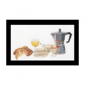 Morning Coffee Linen Набір для вишивки хрестиком Thea Gouverneur gouverneur_2095