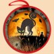 Игрушка Halloween. Призрачный кот. Схема на ткани для вышивания бисером Маричка ІКБ-032