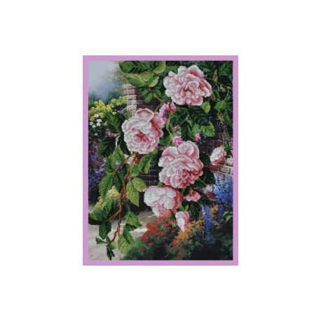 Набор для вышивания Картины Бисером Р-233 Цветы в саду фото