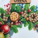 Новогодний венок с птичкой Схема для вышивания бисером ТМ VIRENA КВ 3001